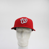 Washington Nationals New Era 59fifty Fitted Hat Men's Red Used 7-1/8-HATS-011580