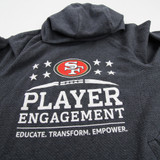 San Francisco 49ers Lululemon Sweatshirt Men's Dark Gray Used L-TOPS-123924