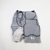 Under Armour Padded Compression Shorts Men's Gray/White Used L-SHOR-027077