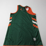 Miami Hurricanes adidas Practice Jersey - Basketball Women's Used Green/Orange-JRSY-007306
