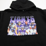 Minnesota Vikings Lane 7 Sweatshirt Men's Black Used 2XL-TOPS-126628