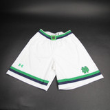 Notre Dame Fighting Irish Under Armour Game Shorts Men's White/Green New-SHOR-027478
