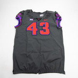 TCU Horned Frogs Nike Game Jersey - Football Men's Dark Gray Used-JRSY-007353