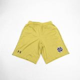 Notre Dame Fighting Irish Under Armour HeatGear Athletic Shorts Men's Gold New S-SHOR-027618