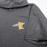 Minnesota Vikings WSI Sports Short Sleeve Shirt Men's Gray/Heather Used XL-TOPS-127587