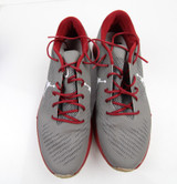 Oklahoma Sooners Air Jordan Cross Training Shoes Men's Gray/Maroon Used 12-SHOE-015687