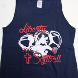 Liberty Flames Gildan Ultra Cotton Sleeveless Shirt Men's Navy Used S-TOPS-127944