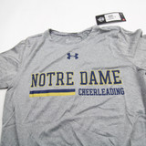 Notre Dame Fighting Irish Under Armour HeatGear Short Sleeve Shirt Women's New Gray-TOPS-127960