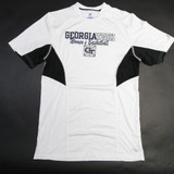 Georgia Tech Yellow Jackets Russell Athletic Short Sleeve Shirt Men's New White/Black S-TOPS-128426