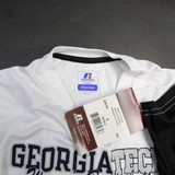 Georgia Tech Yellow Jackets Russell Athletic Short Sleeve Shirt Men's New White/Black S-TOPS-128426
