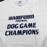 Samford Bulldogs Gildan Dry Blend Short Sleeve Shirt Men's White New-TOPS-128518