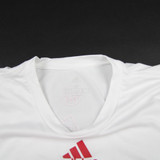 Rutgers Scarlet Knights adidas Aeroready Short Sleeve Shirt Men's White Used-TOPS-128079