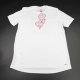 Rutgers Scarlet Knights adidas Aeroready Short Sleeve Shirt Men's White Used-TOPS-128079