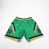 Notre Dame Fighting Irish Under Armour Practice Shorts Women's Used Green/Navy L-SHOR-027672