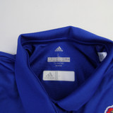 Kansas Jayhawks adidas Climacool Polo Women's Blue New L-TOPS-129486