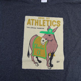 Kansas City Athletics Jerzees Short Sleeve Shirt Men's Dark Gray New M-TOPS-130230