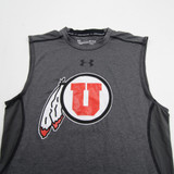 Utah Utes Under Armour HeatGear Compression Top Men's Gray New M-TOPS-130226