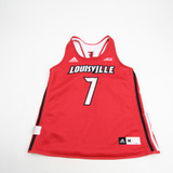 Louisville Cardinals adidas Practice Jersey - Basketball Women's Used Red/White-JRSY-007577