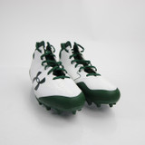 Under Armour Nitro Football Cleat Men's White/Green Used-CLEA-011411
