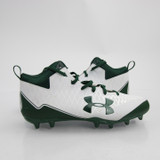 Under Armour Nitro Football Cleat Men's White/Green Used-CLEA-011411