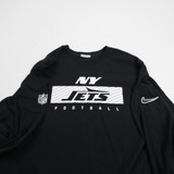 New York Jets Nike NFL On Field Dri-Fit Long Sleeve Shirt Men's Black Used L-TOPS-130678