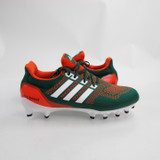 Miami Hurricanes adidas Ultraboost Football Cleat Men's Green/Orange New-CLEA-011488