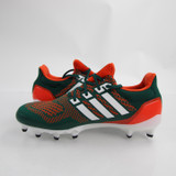 Miami Hurricanes adidas Ultraboost Football Cleat Men's Green/Orange New-CLEA-011488