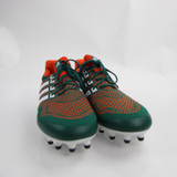 Miami Hurricanes adidas Ultraboost Football Cleat Men's Green/Orange Used 16-CLEA-011489