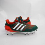 Miami Hurricanes adidas Ultraboost Football Cleat Men's Green/Orange Used 16-CLEA-011489