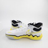Nike Air Zoom Basketball Shoe Men's White/Yellow New without Box 20-SHOE-016106