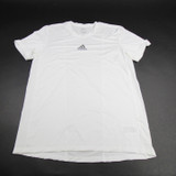adidas Techfit Short Sleeve Shirt Men's White Used XL-TOPS-131368