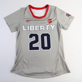 Liberty Flames Nike Practice Jersey - Soccer Women's Beige/Red Used-JRSY-007746