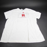Rutgers Scarlet Knights adidas Short Sleeve Shirt Men's Off-White New 4XL-TOPS-131490
