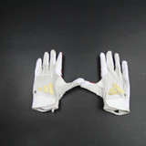 Boston College Eagles adidas adizero Gloves - Receiver Men's White Used XL-EQPT-004750