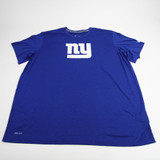 New York Giants Nike NFL Training Dri-Fit Short Sleeve Shirt Men's Blue New 4XL-TOPS-132120