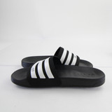 adidas Cloudfoam Sandals & Flip Flops Men's Black/White Used-SHOE-016515