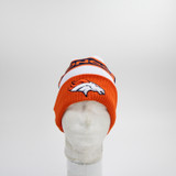 Denver Broncos New Era Winter Hat Unisex White/Orange Used MD/LG-HATS-012488