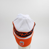 Denver Broncos New Era Winter Hat Unisex White/Orange Used MD/LG-HATS-012488