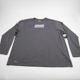 New York Giants Nike NFL On Field Dri-Fit Long Sleeve Shirt Men's New Dark Gray 4XL-TOPS-132124