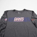 New York Giants Nike NFL On Field Dri-Fit Long Sleeve Shirt Men's New Dark Gray 4XL-TOPS-132124