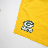 Green Bay Packers Nike NFL On Field Dri-Fit Athletic Shorts Men's Yellow Used 3XL-SHOR-028695