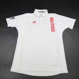 NC State Wolfpack adidas Polo Men's White Used XS-TOPS-133533