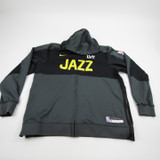 Utah Jazz Nike NBA Authentics Dri-Fit Jacket Men's Gray/Black Used-TOPS-133576