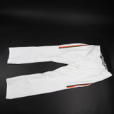 Miami Hurricanes adidas Baseball Pants Men's White/Green Used-PNTS-027709