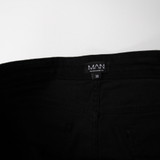 boohooMAN Dress Pants Men's Black Used 36x35-PNTS-027576