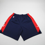 Washington Wizards Nike NBA Authentics Practice Shorts Men's Navy/Red Used 2XL-SHOR-028924