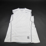 Nike Pro Combat Sleeveless Shirt Men's White/Gray Used M-TOPS-133869