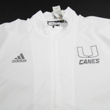 Miami Hurricanes adidas Pullover Men's White New XL-TOPS-133715