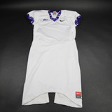 TCU Horned Frogs Nike Game Jersey - Football Men's White Used-JRSY-007922