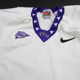TCU Horned Frogs Nike Game Jersey - Football Men's White Used-JRSY-007922